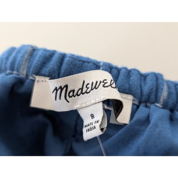 NWT Madewell Embroidered Cicely Tiered Midi Dress in Plaid – Size 8 Lightweight - Picture 6 of 8